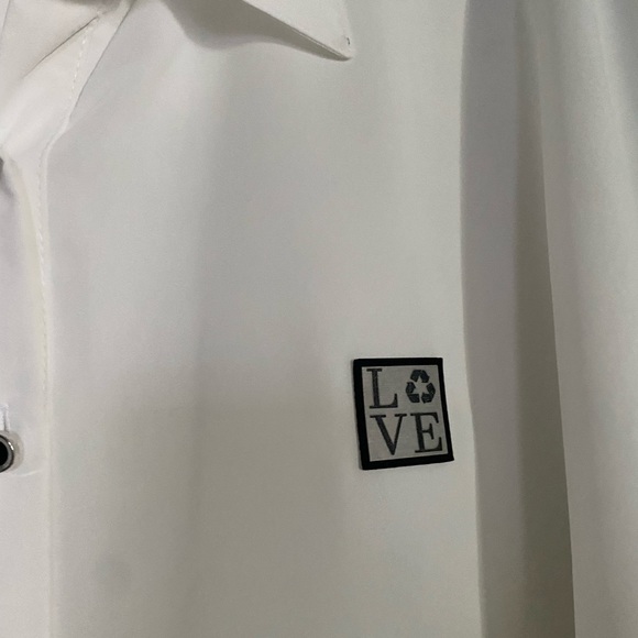 Formal white and black blouse - Picture 9 of 11